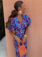 Lília | Vestido Midi Plissado