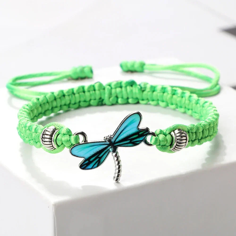 Telma | Pulseira Entrançada Libélula
