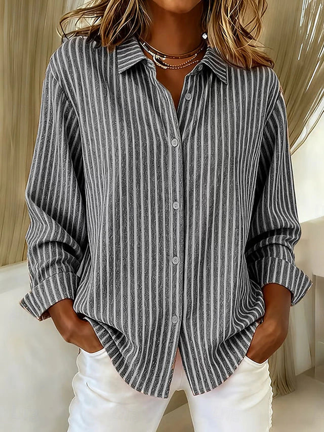 Fátima | Camisa às Riscas com Botões