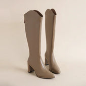Hilda - Botas de salto Grosso e Elegância para o Inverno