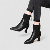 Clara - Botas com plataforma em Couro