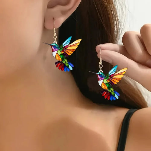 Afonsina | Brincos Colibri Multicolor
