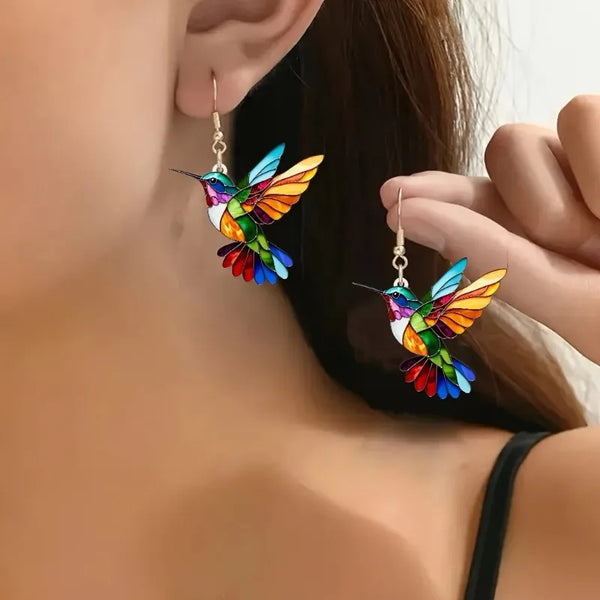 Afonsina | Brincos Colibri Multicolor