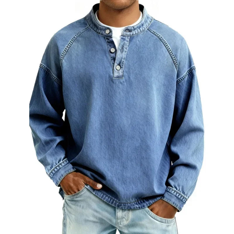 Sandro - Camisa Henley Vintage