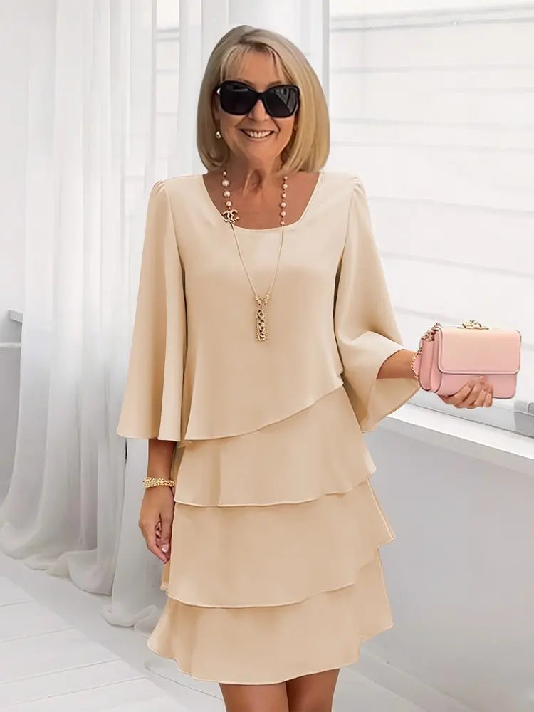 Catarina - Vestido Elegante e Confortável com Rendas