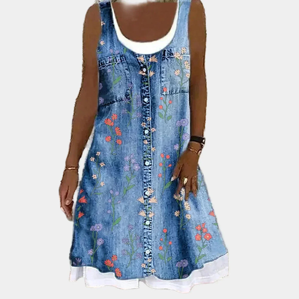 Vestido de Jeans Macio e Elegante
