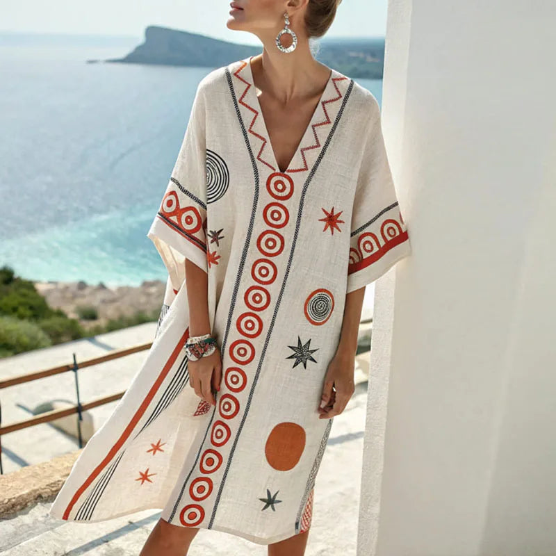 Vestido de Praia Elegante em Seda para Looks de Verão Inesquecíveis