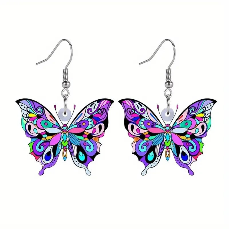 Diana | Brincos Borboleta Multicolor