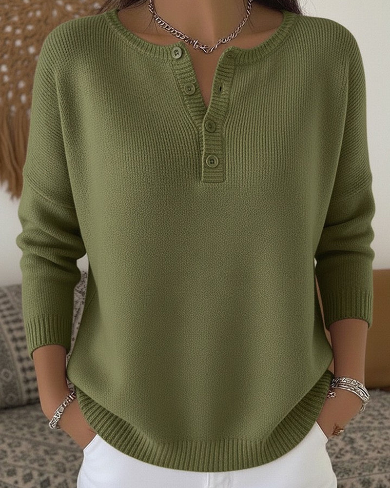 Brites | Camisola de Malha com Botões Henley