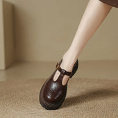 Mary Janes - Sapato Elegante em Couro