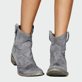 Botas de cowboy retro de tornozelo