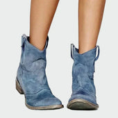 Botas de cowboy retro de tornozelo