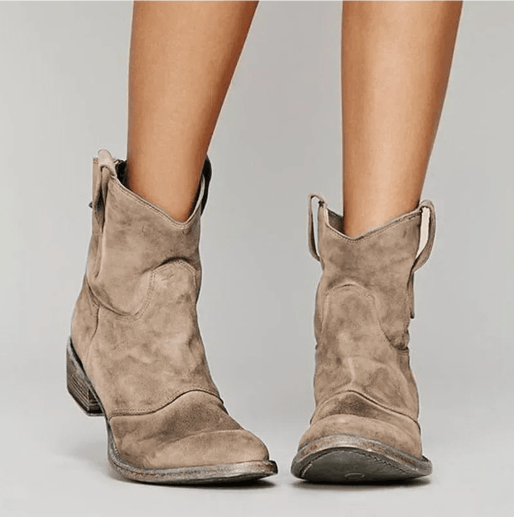 Beatriz | Botins Western de Camurça