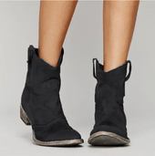 Beatriz | Botins Western de Camurça