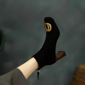 Botas de Veludo de Ópio
