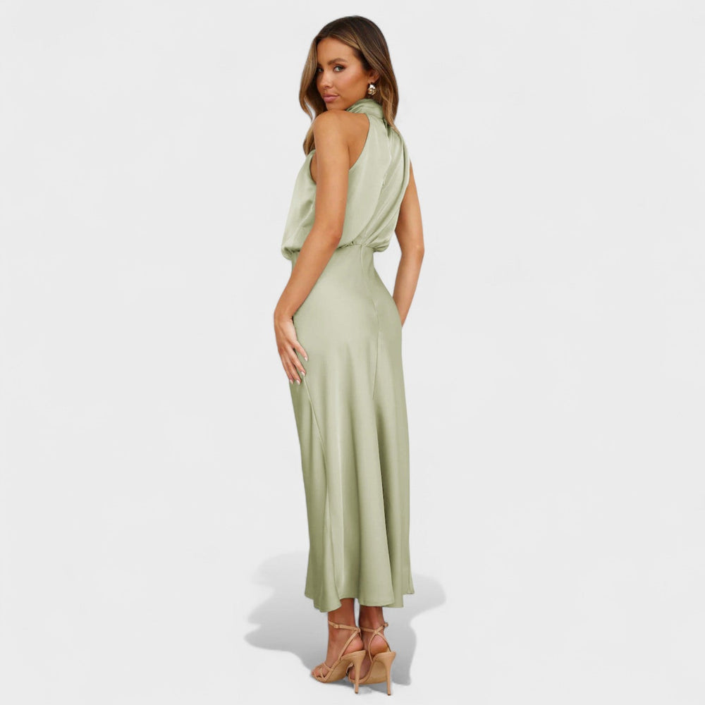Alba - Elegantna satenasta obleka