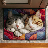 Tapete de Entrada Gatinhos Aconchegados