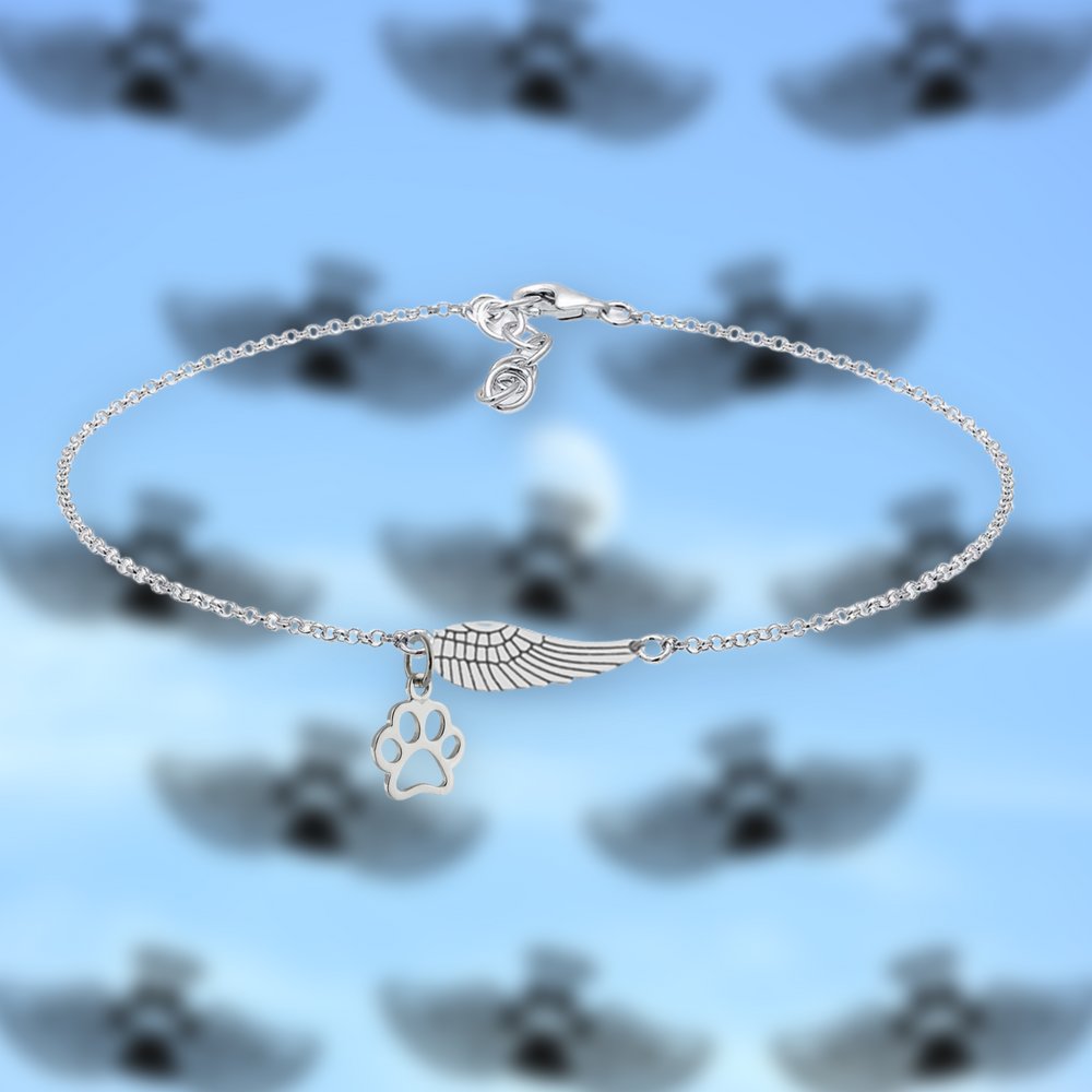 Idalina | Pulseira Asa de Anjo e Patinha
