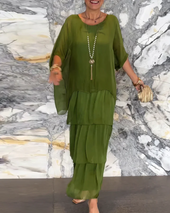 Lara – Vestido longo fluido elegante