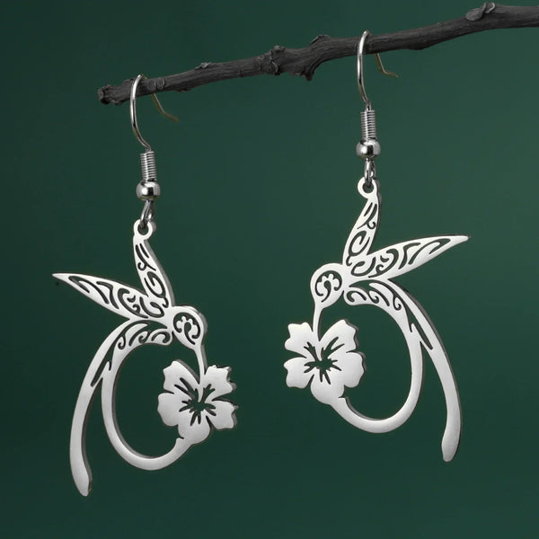 Isilda | Brincos Colibri e Flor