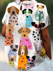 Tina - Camisa com Estampa de Cães