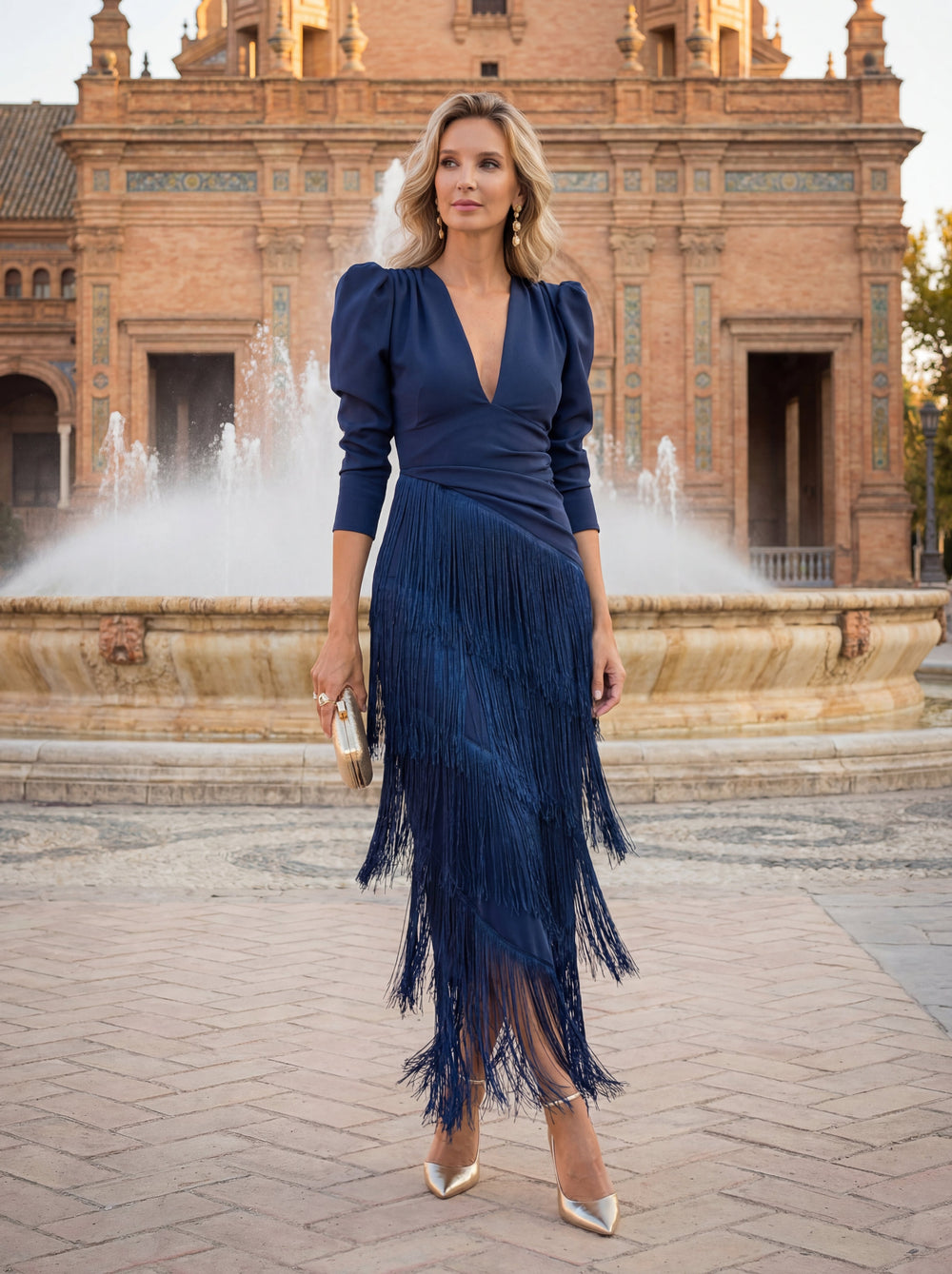 Amália - Vestido Maxi Elegante