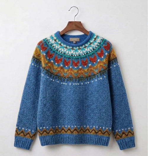 Irene | Klasičen vintage pleten pulover