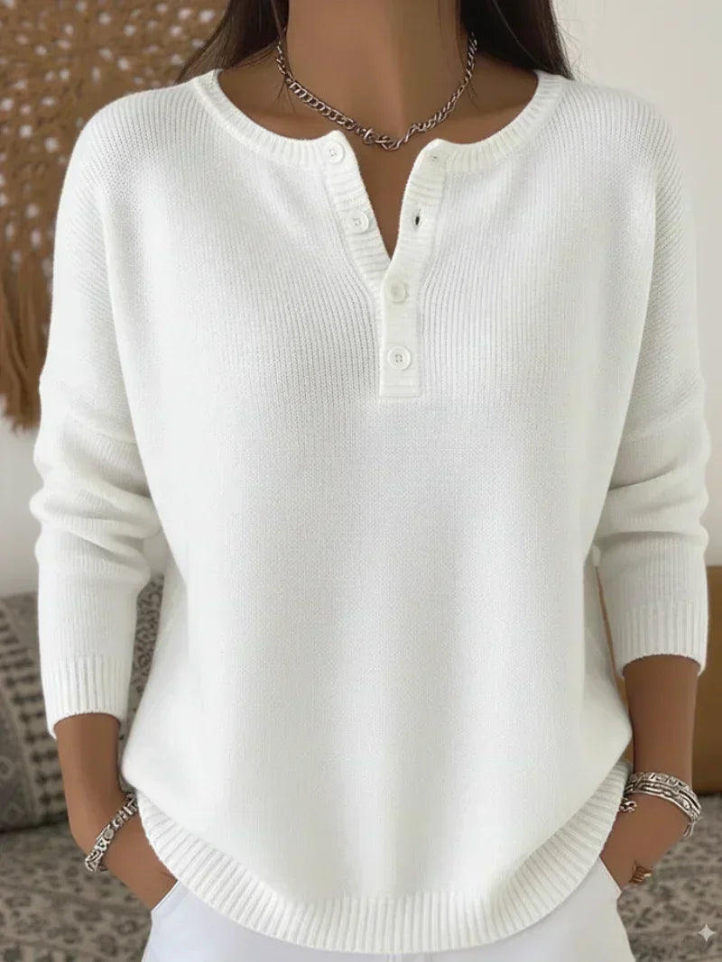 Brites | Camisola de Malha com Botões Henley