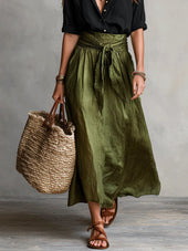 Rita | Conjunto de Camisa e Saia Midi