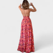 Florária - Vestido comprido com halteres