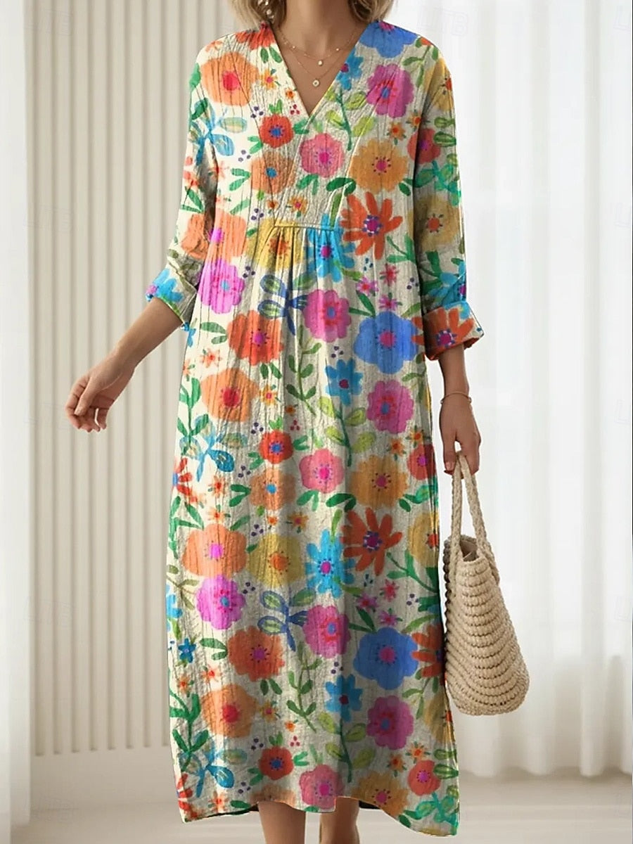 Lidia – Dolga boho obleka