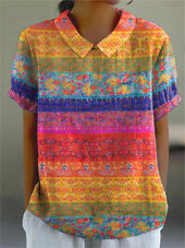 Marta - Camisa Listrada Floral
