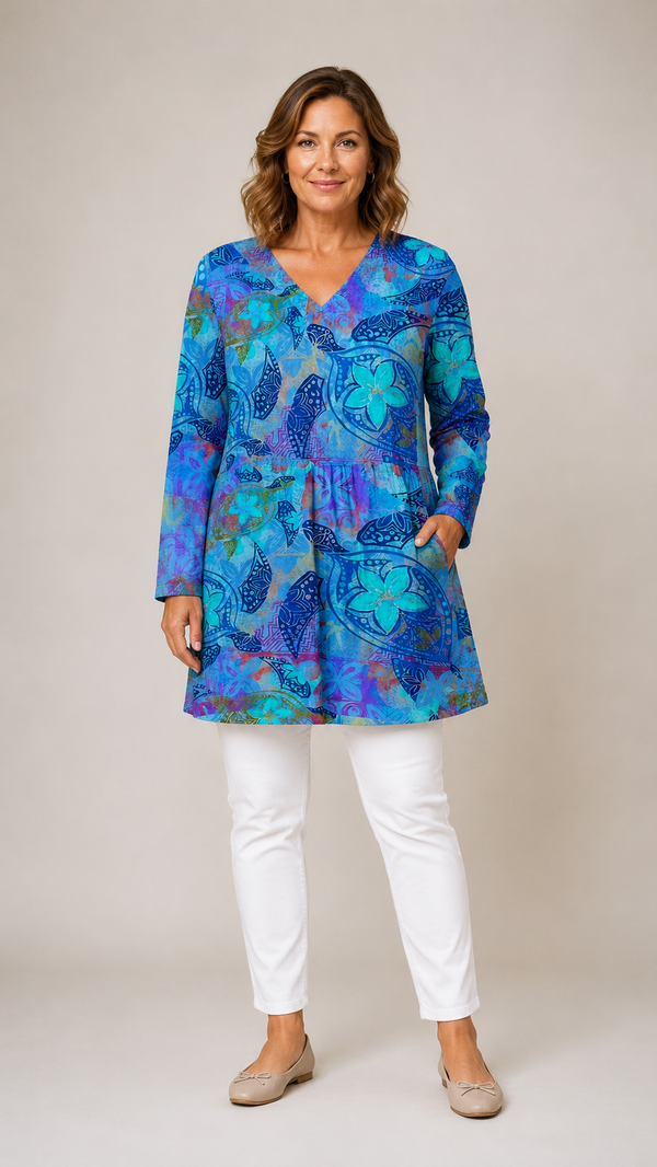 APRIL | Dolga bluza z V-izrezom