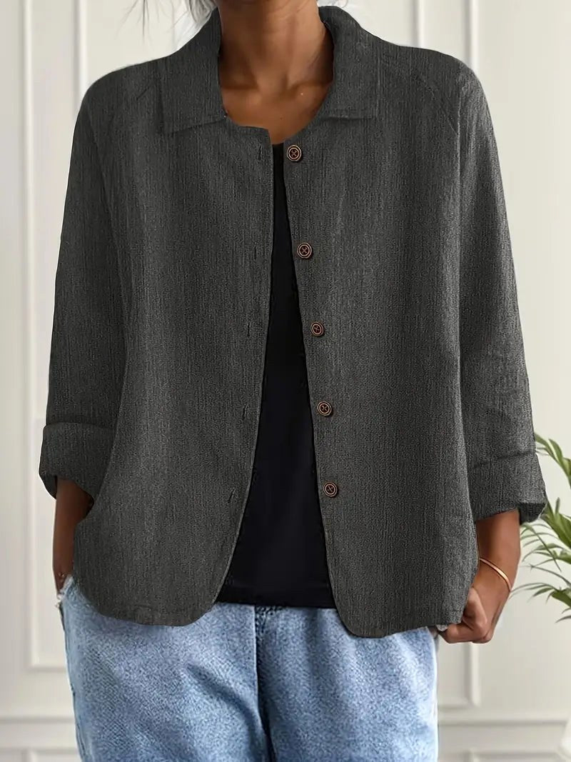 Telma | Sobrecamisa Descontraída com Botões