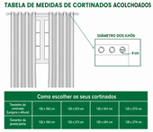 Cortinado Acolchoado Vida em Flor