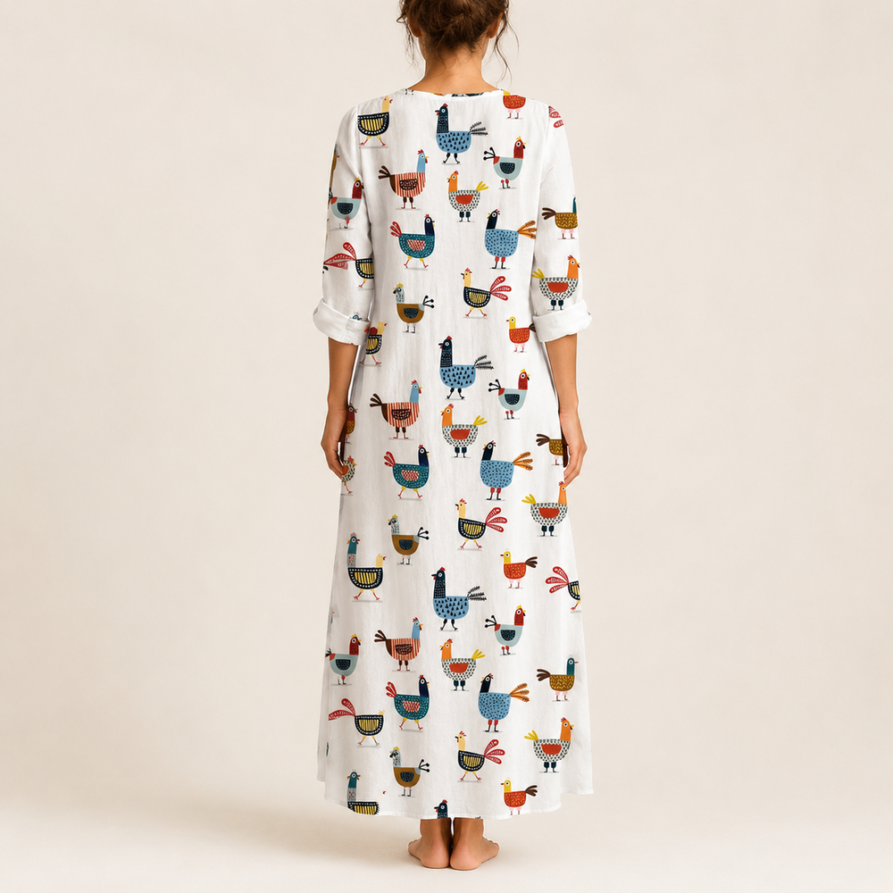 Abril – Dolga boho obleka