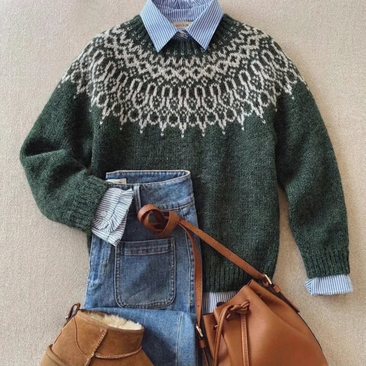 Tundra | Klasičen vintage pleten pulover