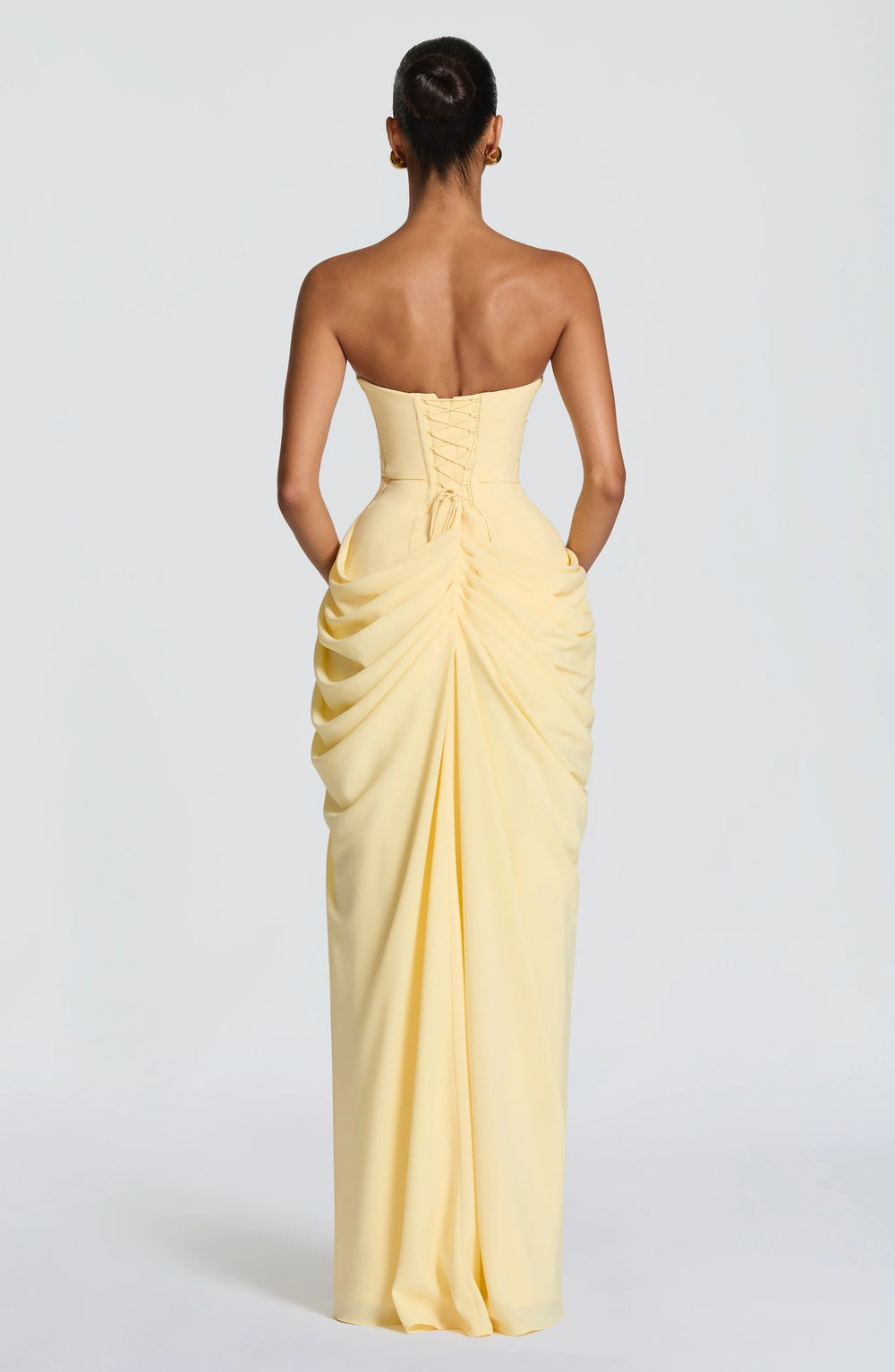 Adriana - Vestido Longo Drapeado com Fenda