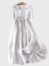 Vestido Clássico com Botões