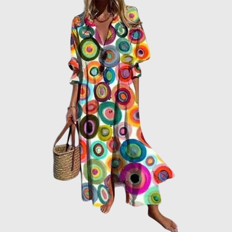 Zélia - Robe Maxi Bohémienne Elegante