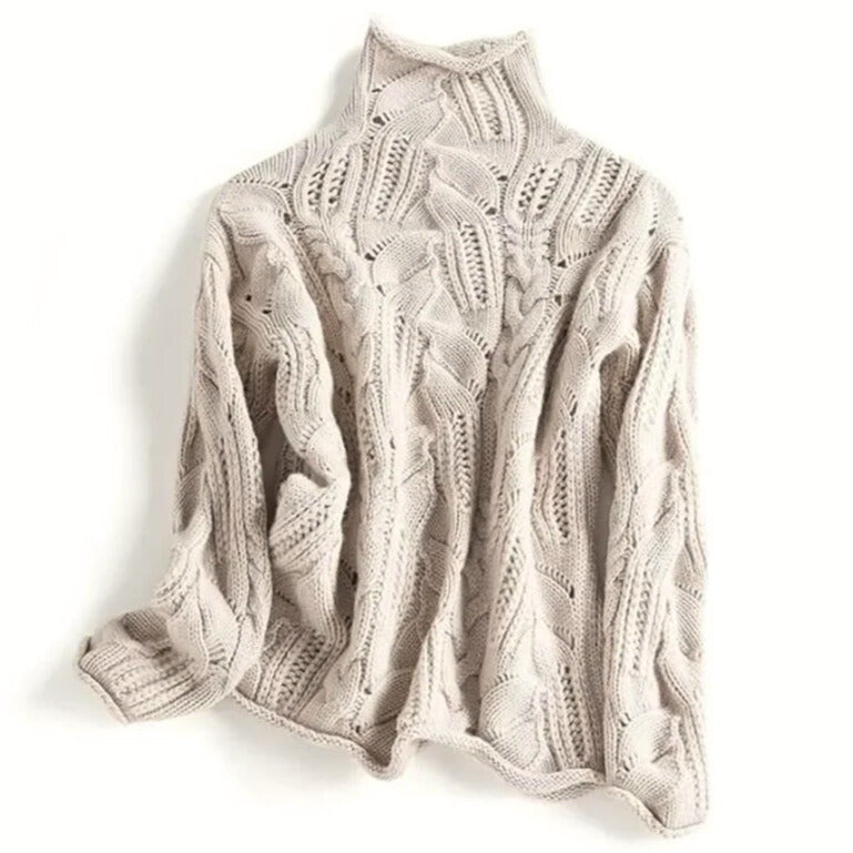 Aurora | Camisola de Caxemira com Gola Alta