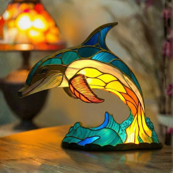 Dinis | Candeeiro Golfinho em Vitral