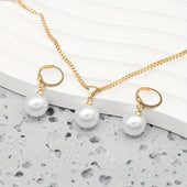 Perlen-Schmuck-Set Golden Grace | Gold