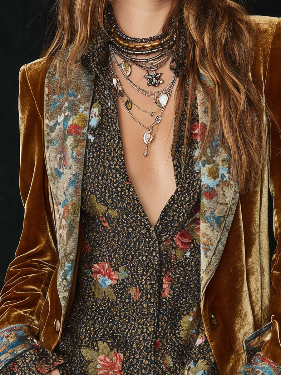 Marta | Blazer Vintage Patchwork Floral
