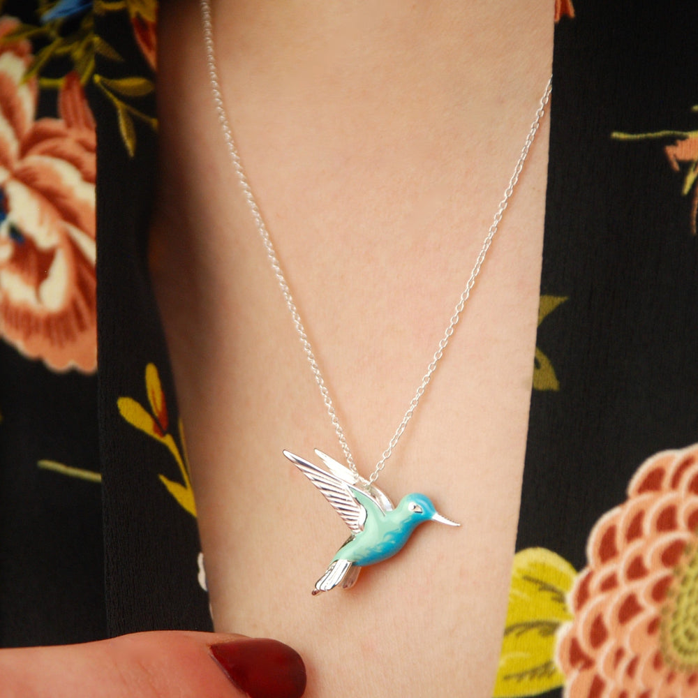 Madalena | Colar Colibri Esmaltado