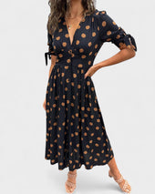 Mónica - Vestido Elegante de Bolinhas