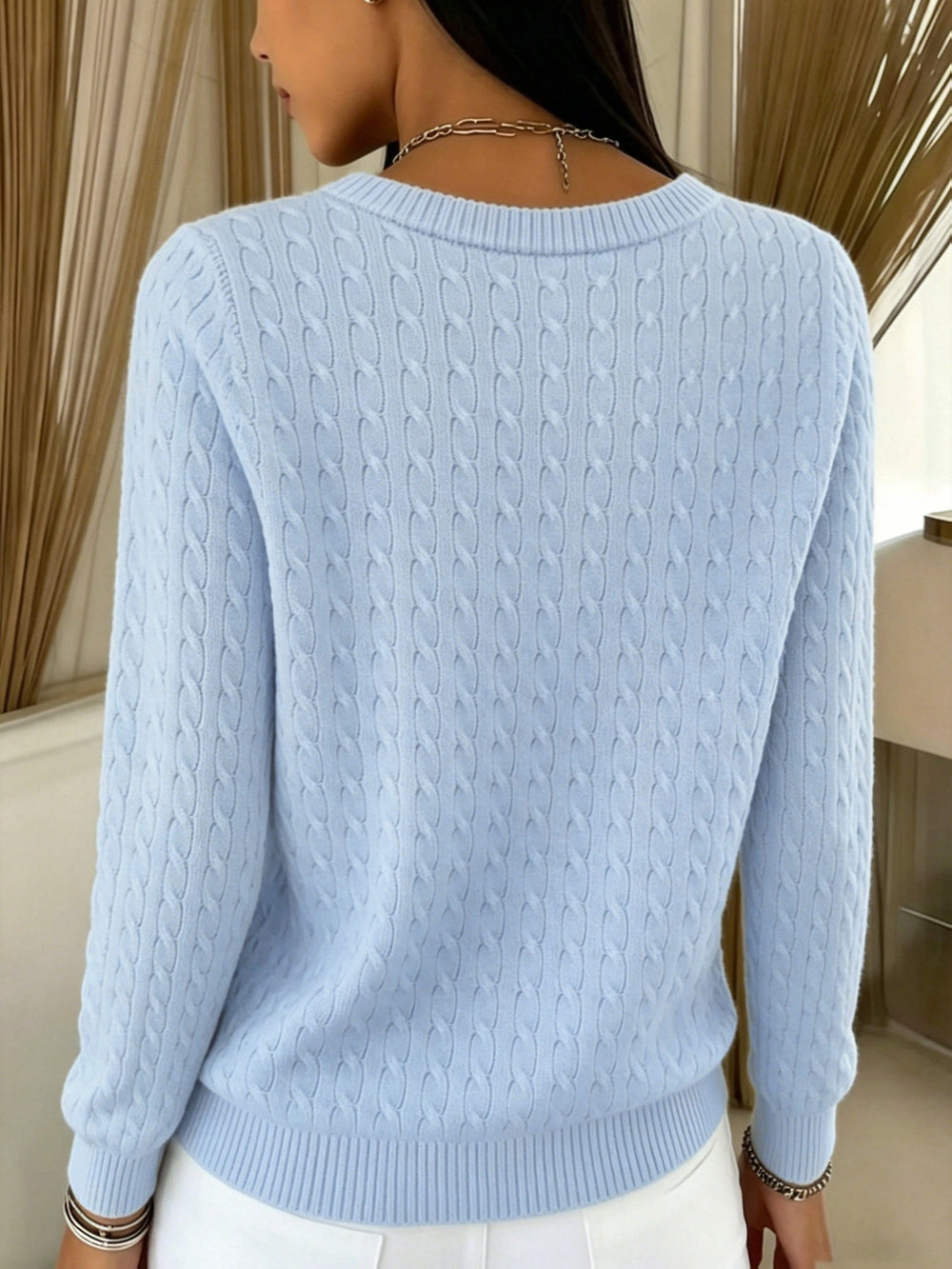 Tilde | Cardigan de Tranças com Botão