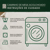 Caminho de Mesa Acolchoado Manjedoura Divina