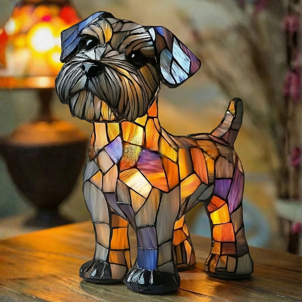 Luís | Candeeiro Schnauzer em Vitral