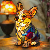 Diogo | Candeeiro Corgi em Vitral